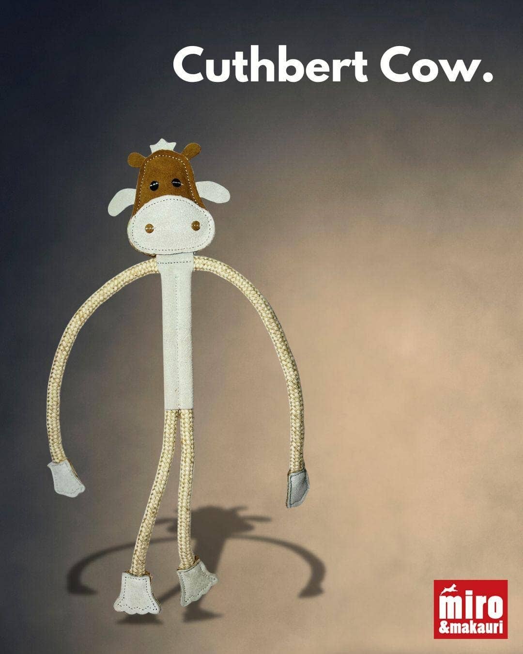 Eco Dog Toys By Miro & Makauri - Cuthbert the Cow