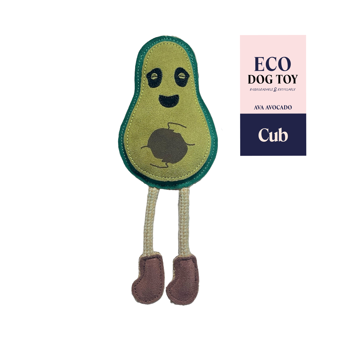 Ava Avocado Eco-Friendly Dog Toy