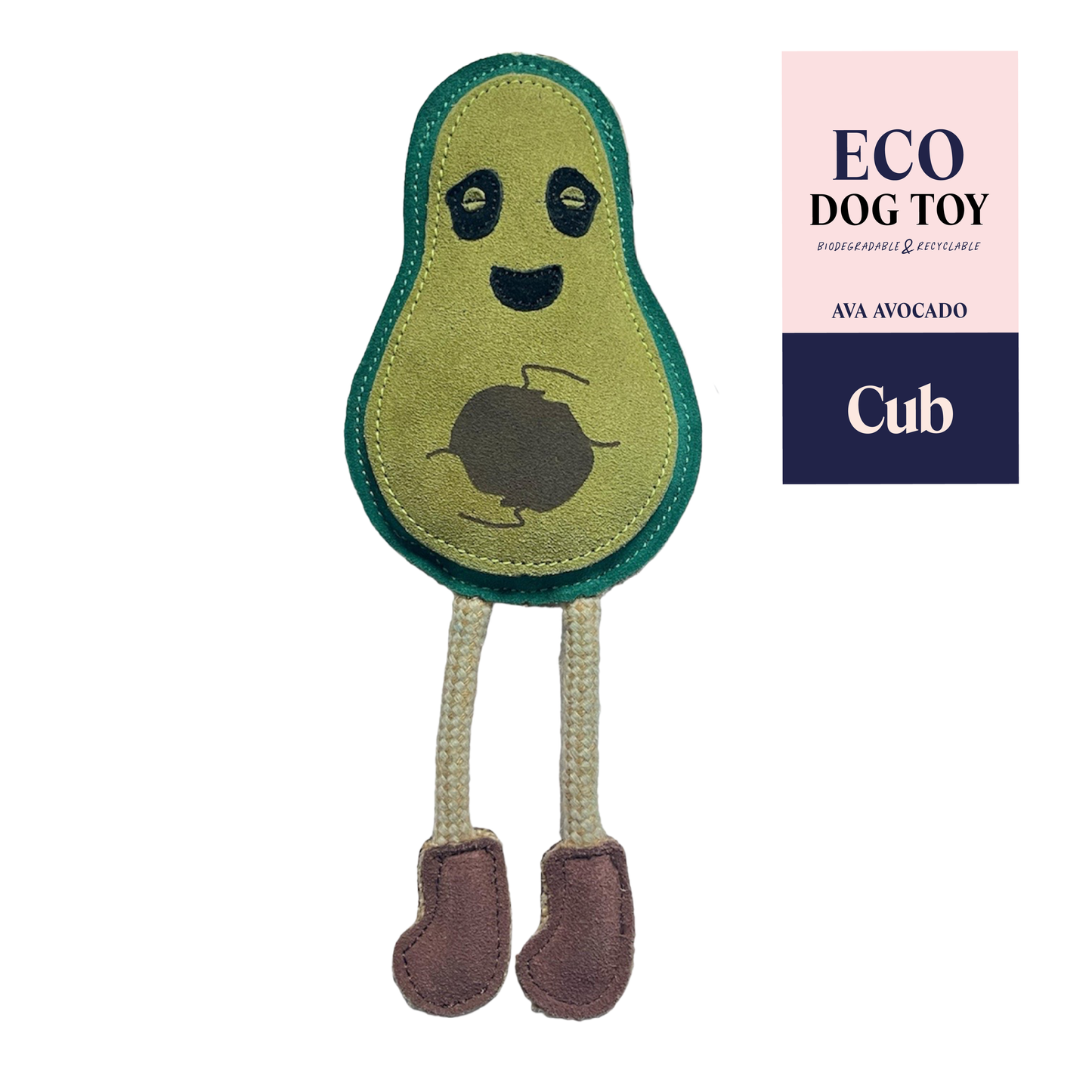 Ava Avocado Eco-Friendly Dog Toy