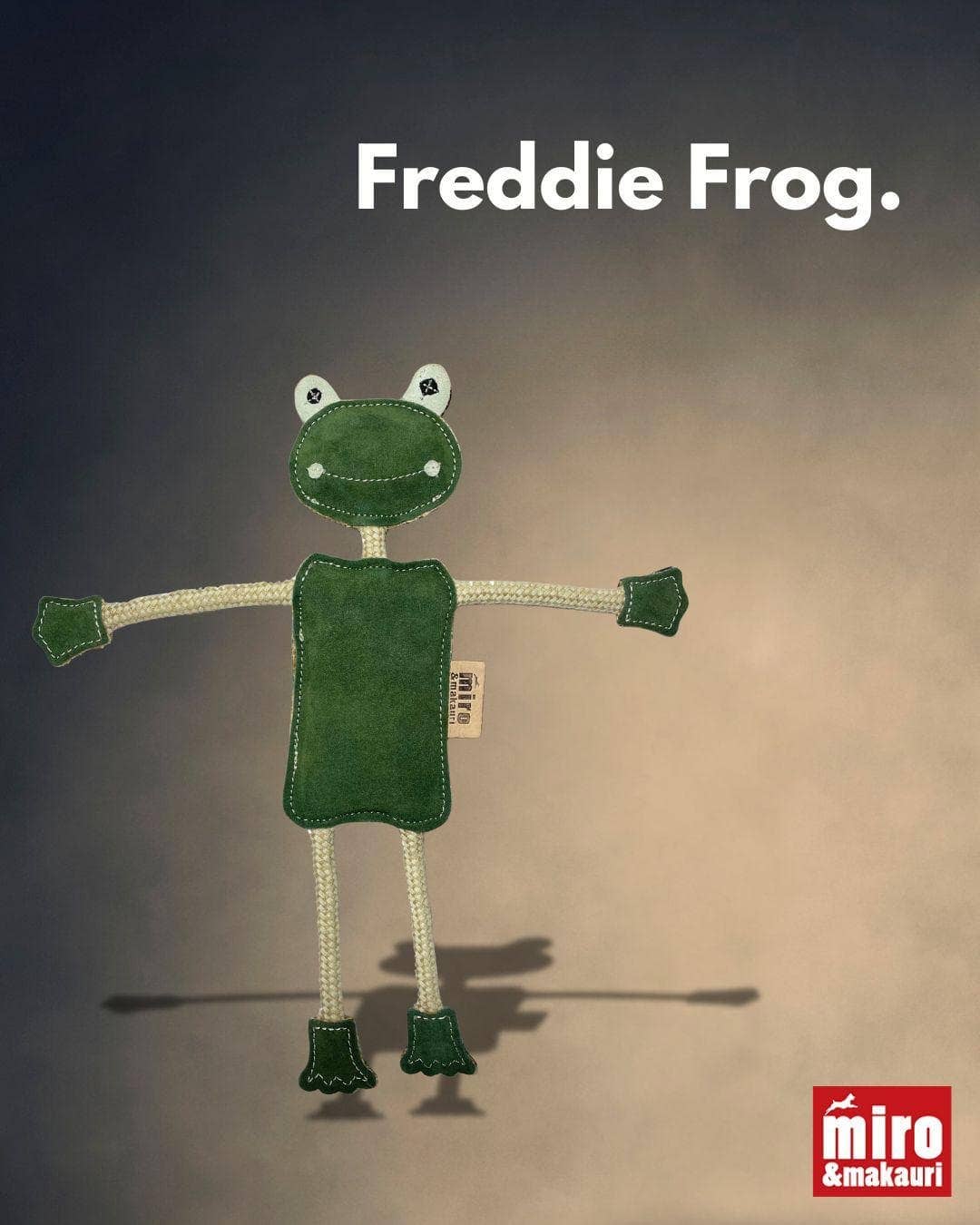 Eco Dog Toys By Miro & Makauri - Freddie the Frog