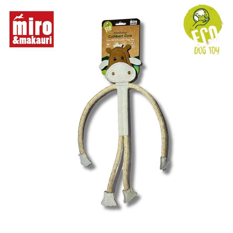 Eco Dog Toys By Miro & Makauri - Cuthbert the Cow