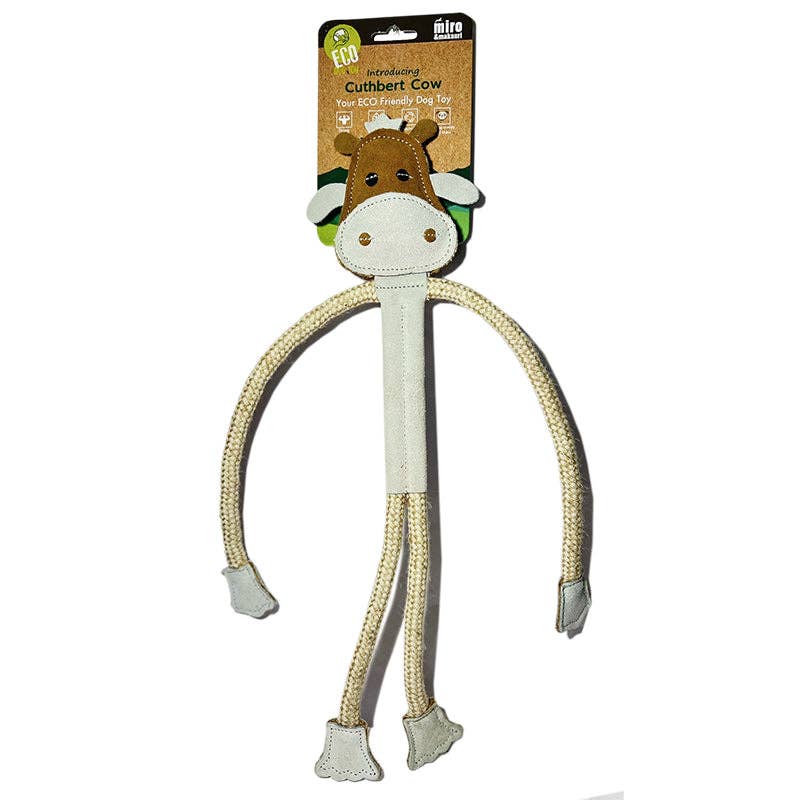 Eco Dog Toys By Miro & Makauri - Cuthbert the Cow