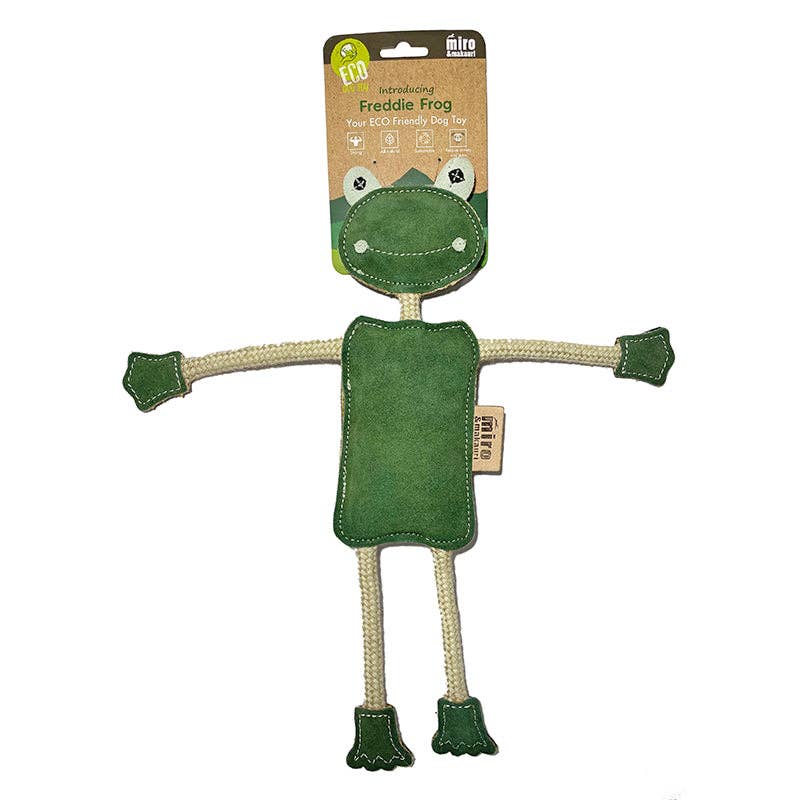 Eco Dog Toys By Miro & Makauri - Freddie the Frog