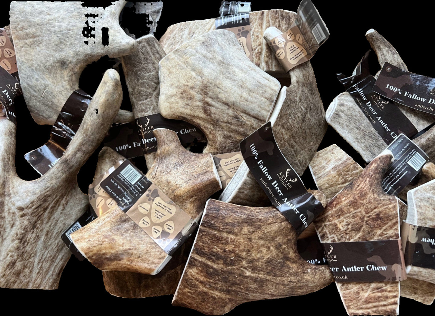100% Fallow Deer Antler Dog Chews