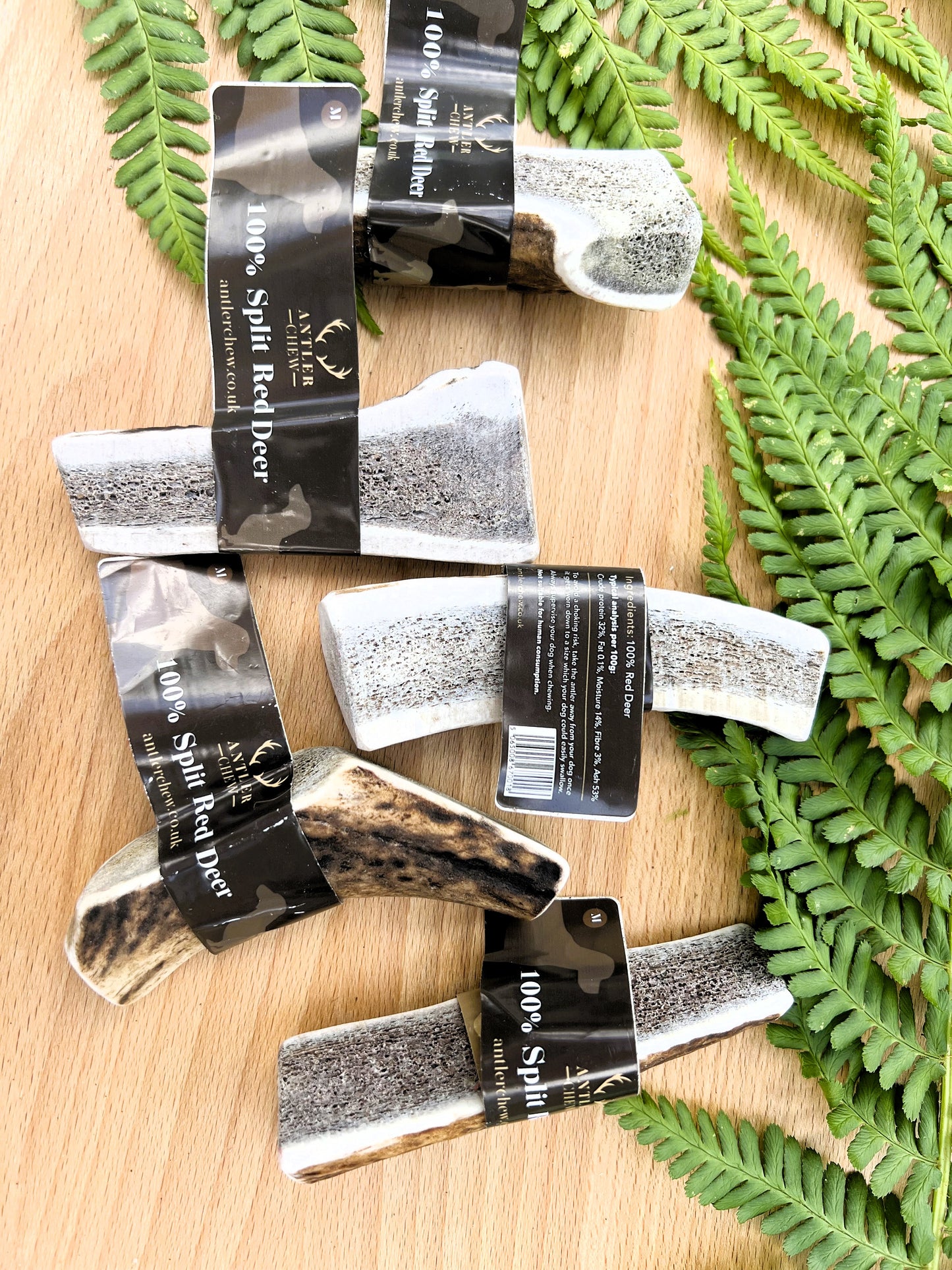 100% Natural Split Red Deer Antler Chew