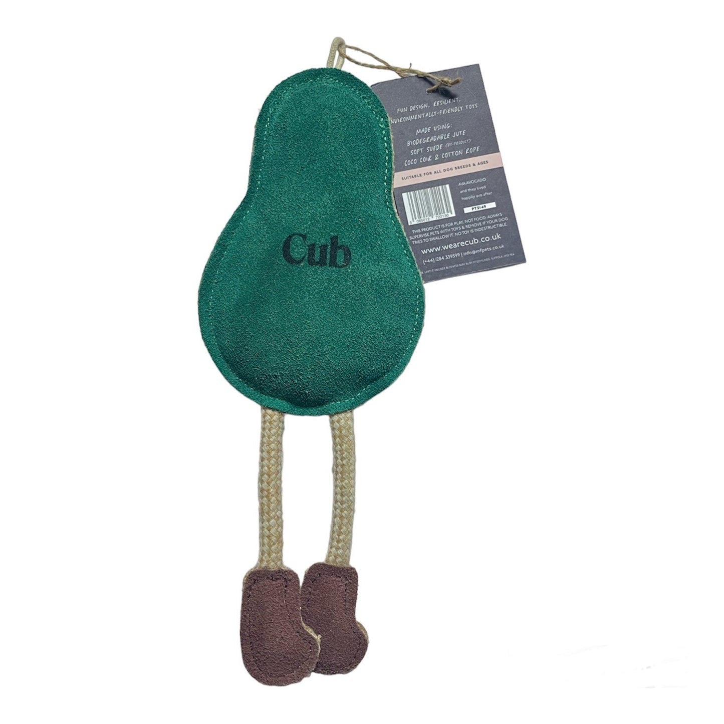 Ava Avocado Eco-Friendly Dog Toy